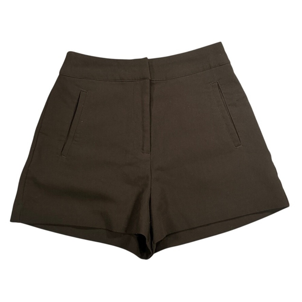 Glassons Tailored High Waisted Shorts 6 Women Black Minimalist Clean Girl
